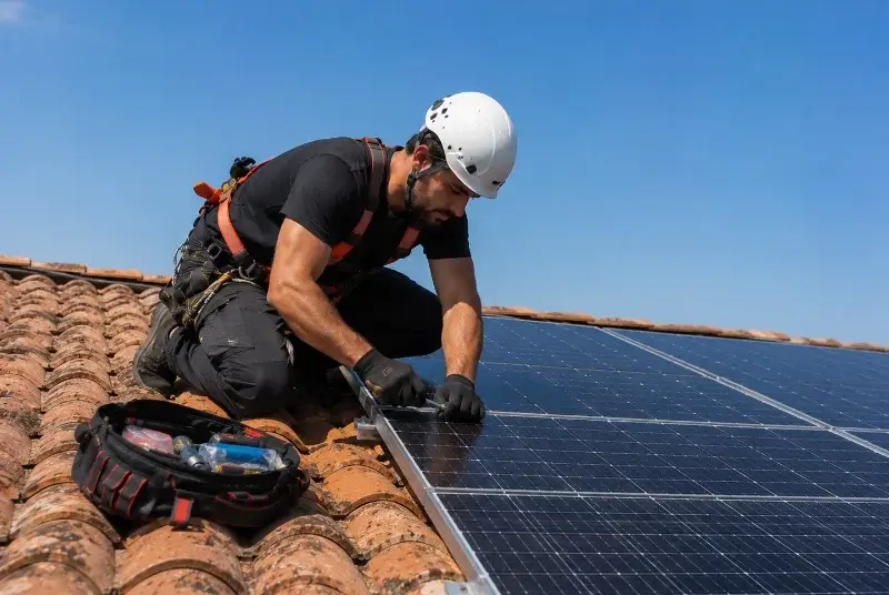 Maintenance et monitoring de panneaux solaires à Saint-Jammes
